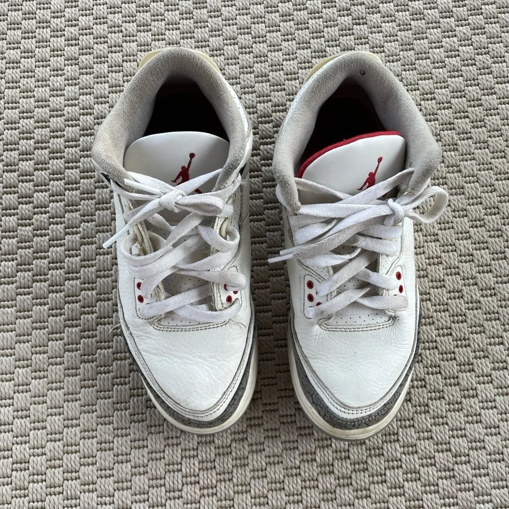 Jordan 3 white cement reimagined size 6y